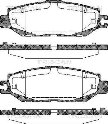 Triscan 8110 13037 - Brake Pad Set, disc brake autospares.lv