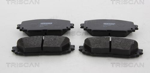 Triscan 8110 13072 - Brake Pad Set, disc brake autospares.lv