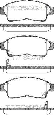 Triscan 8110 13157 - Brake Pad Set, disc brake autospares.lv