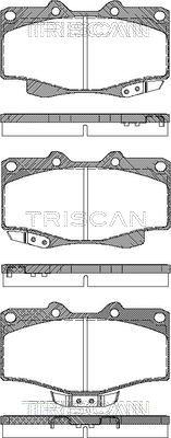 Triscan 8110 13178 - Brake Pad Set, disc brake autospares.lv