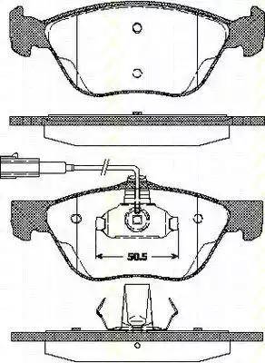 Triscan 8110 12005 - Brake Pad Set, disc brake autospares.lv