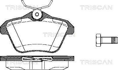 Triscan 8110 12003 - Brake Pad Set, disc brake autospares.lv