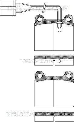 Triscan 8110 12740 - Brake Pad Set, disc brake autospares.lv