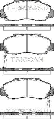 Triscan 8110 17009 - Brake Pad Set, disc brake autospares.lv