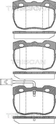 Triscan 8110 17006 - Brake Pad Set, disc brake autospares.lv