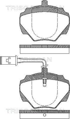 Triscan 8110 17007 - Brake Pad Set, disc brake autospares.lv