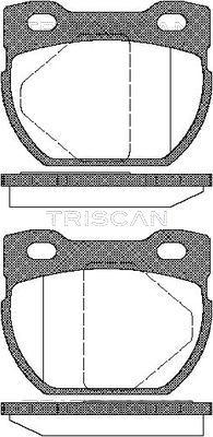 Triscan 8110 17013 - Brake Pad Set, disc brake autospares.lv