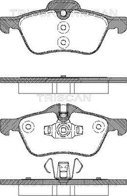 Triscan 8110 17017 - Brake Pad Set, disc brake autospares.lv