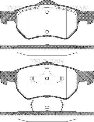 Triscan 8110 80598 - Brake Pad Set, disc brake autospares.lv