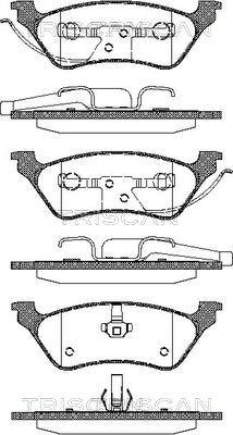 Triscan 8110 80534 - Brake Pad Set, disc brake autospares.lv