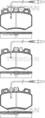 Triscan 8110 38001 - Brake Pad Set, disc brake autospares.lv