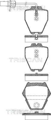 Triscan 8110 29044 - Brake Pad Set, disc brake autospares.lv