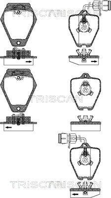 Triscan 8110 29046 - Brake Pad Set, disc brake autospares.lv