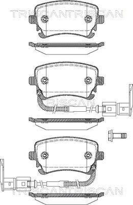 Triscan 8110 29041 - Brake Pad Set, disc brake autospares.lv