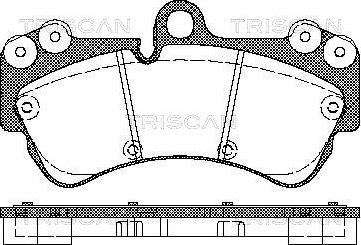 Triscan 1100-0986424740 - Brake Pad Set, disc brake autospares.lv