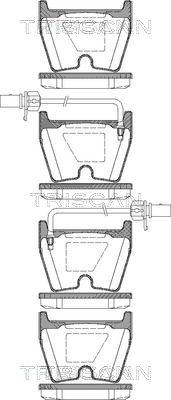 Triscan 8110 29042 - Brake Pad Set, disc brake autospares.lv