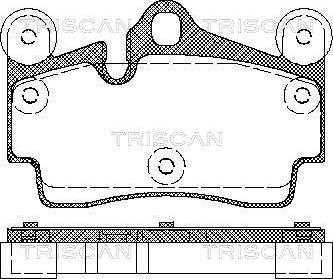 Triscan 8110 29050 - Brake Pad Set, disc brake autospares.lv