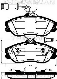 Alanko 10300725 - Brake Pad Set, disc brake autospares.lv