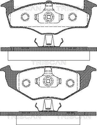 Triscan 8110 29009 - Brake Pad Set, disc brake autospares.lv