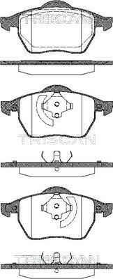 Triscan 8110 29005 - Brake Pad Set, disc brake autospares.lv