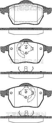 Triscan 8110 29006 - Brake Pad Set, disc brake autospares.lv