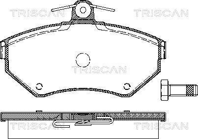 Triscan 8110 29010 - Brake Pad Set, disc brake autospares.lv