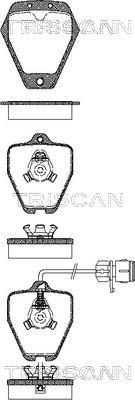 Triscan 8110 29018 - Brake Pad Set, disc brake autospares.lv