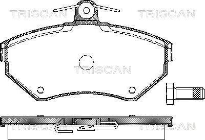 Triscan 8110 29012 - Brake Pad Set, disc brake autospares.lv