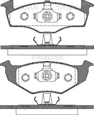 Triscan 8110 29017 - Brake Pad Set, disc brake autospares.lv