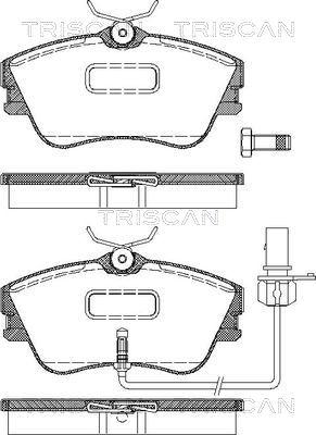 Triscan 8110 29034 - Brake Pad Set, disc brake autospares.lv