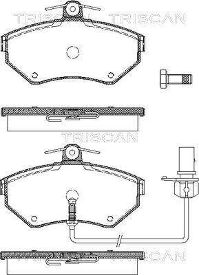 Triscan 8110 29030 - Brake Pad Set, disc brake autospares.lv