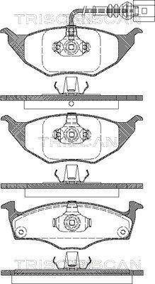 Triscan 8110 29037 - Brake Pad Set, disc brake autospares.lv