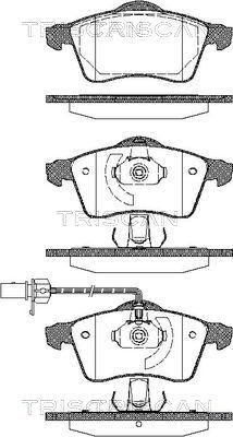 Triscan 8110 29025 - Brake Pad Set, disc brake autospares.lv