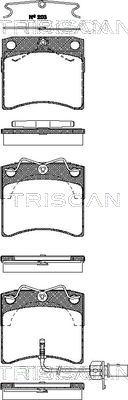 Triscan 8110 29027 - Brake Pad Set, disc brake autospares.lv