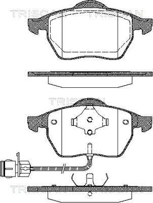 Triscan 8110 29154 - Brake Pad Set, disc brake autospares.lv