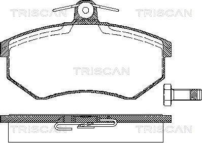 Triscan 8110 29120 - Brake Pad Set, disc brake autospares.lv