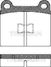 Triscan 8110 29214 - Brake Pad Set, disc brake autospares.lv