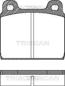 Triscan 414-011 - Brake Pad Set, disc brake autospares.lv