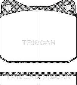 Triscan FDB129 - Brake Pad Set, disc brake autospares.lv