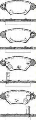 Triscan 8110 24008 - Brake Pad Set, disc brake autospares.lv