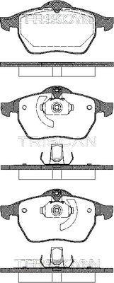 Triscan 8110 24002 - Brake Pad Set, disc brake autospares.lv