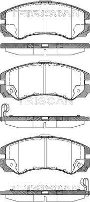 Triscan 8110 24010 - Brake Pad Set, disc brake autospares.lv