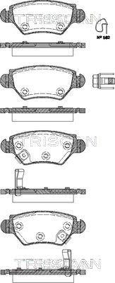 Triscan 8110 24013 - Brake Pad Set, disc brake autospares.lv