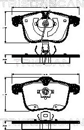 Triscan 8110 24026 - Brake Pad Set, disc brake autospares.lv