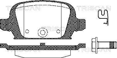 Triscan 8110 24021 - Brake Pad Set, disc brake autospares.lv