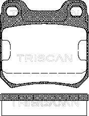 Triscan 8110 24866 - Brake Pad Set, disc brake autospares.lv