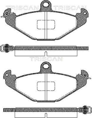 Triscan 8110 25004 - Brake Pad Set, disc brake autospares.lv