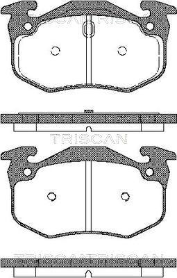 Triscan 8110 25001 - Brake Pad Set, disc brake autospares.lv