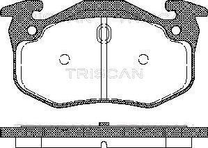 Triscan 8110 25018 - Brake Pad Set, disc brake autospares.lv