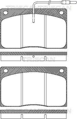 Triscan 8110 25854 - Brake Pad Set, disc brake autospares.lv